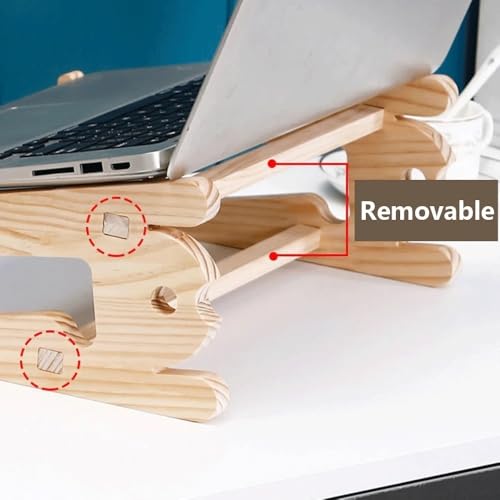 Base universal de madera para laptops de 10 a 17.3 pulgadas miniatura 4