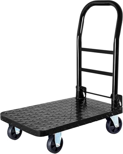 Carro de plataforma plegable para mover macetas y refrigeradores 2