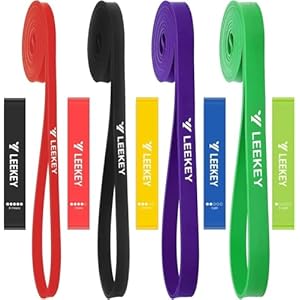 LEEKEY Resistance Bands, Exercise Bands Pull Up Assist Bands – Workout Bands Set – Bands for Working Out,Band for Men and Women Fitness Training, Physical Therapy,Home Workouts