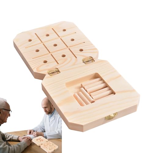 Tableau de chevilles en bois à 9 trous pour rééducation manuelle