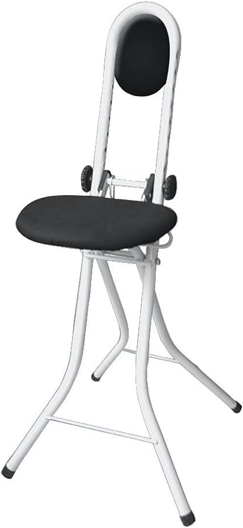 WENKO 4929121500 Standing aid - with back cushion, Steel, 47 x 91.5 x 45 cm, White