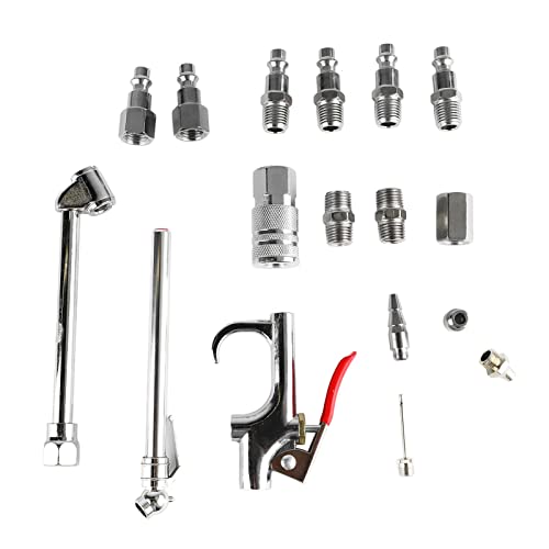 Nimomo 17 PCS Air Blow Gun Kit Air Compressor Accessories Kit