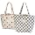 Kovewon 2PCS Corduroy Small Tote Bag for Women Cute Checkerboard Mini Tote Bag Preppy Aesthetic Reusable Bags for Grocery, Essentials, Water Bottle, Keys