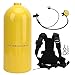 Haofy Reusable Dive Kit Quick Release High Pressure Gas Storage Underwater Device Cylinder Plastic Spray Technology for Outdoor Use (Yellow)