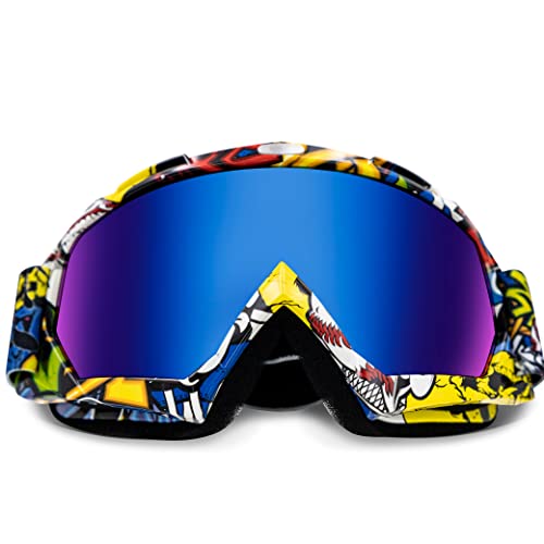 Hhljeyer Motorcycle Goggles, Dirt Bike Goggles,Utv,Atv Goggles, Motocross Goggles With Upgraded Dust Proof,Windproof Lens #TOP28