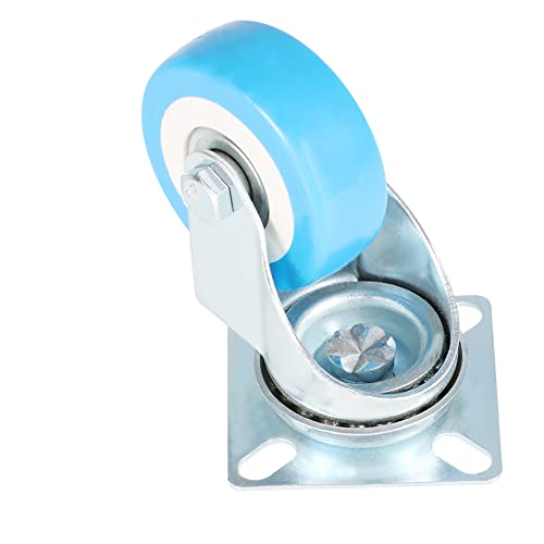 Kimllier KM-1395315-260699-LR 12Pcs 2 Inch Heavy Duty Polyvinyl Chloride Swivel Caster Wheels Base Top Plate Double Ball Bearing Without Brake thumb #4