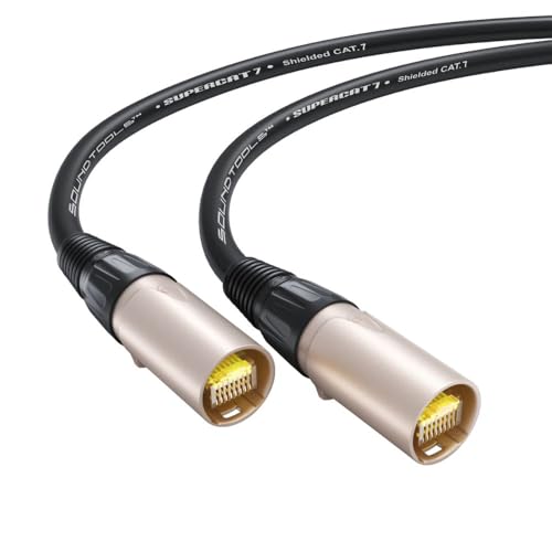 Cable SuperCAT 7 Shielded EtherCON 3 pies negro miniatura 2