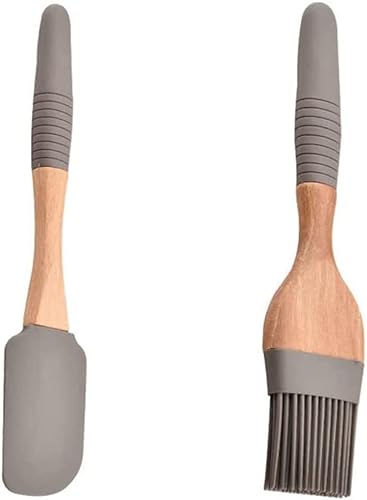 Kichvoe 1 Set Oil Scraper Brush Set Meat Basting Brush Bbq Spatula for Grill Espatulas De Reposteria Barbecue Oil Brush Oil Silicone Brush Bbq
