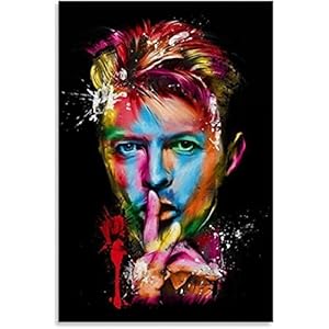 Sunsightly Andy Warhol David Bowie Canvas Poster – Schilderijen, Posters En Decoratieve Kunsten – Frameloze…