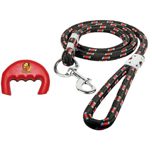Foodie Puppies Dog Training Walking Leash Rope and Hand Gripper Combo