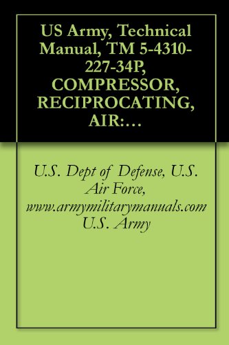 US Army, Technical Manual, TM 5-4310-227-34P, COMPRESSOR, RECIPROCATING, AIR: GASOLINE ENGINE DRIVEN, 15 CFM, RECEIVER MTD, (CHAMPION PNEUMATIC MODEL OEG-458-ENG-1), ... (CHAMPION PNEUMAT MODEL BMW-452-ENG-1