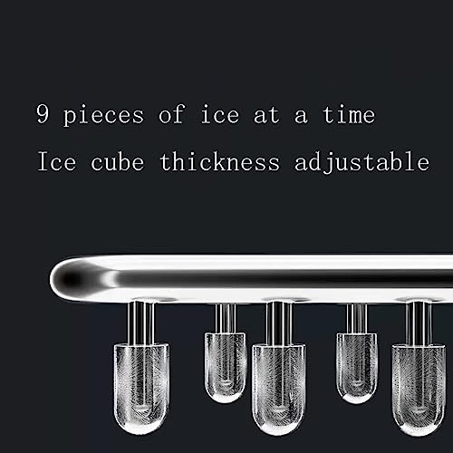Máquina para hacer hielo de mostrador, 9 cubos en 6 min miniatura 4