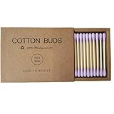 NINFEIQI 200 Stück Bambus-Wattestäbchen, Doppelkopf-Wattestäbchen, Wattestäbchen für...