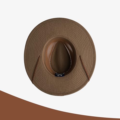 Image of Henschel Hats Aussie Breezer Grande Hat - Extra Wide-Brim Sun Hat for Men | Perfect Men's Summer Hat for Camping