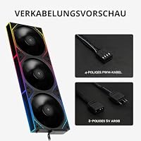Thermalright TL-M12Q X3 120mm ARGB PWM PC-Lüfter Schwarz, 3er-Pack – Ansicht 7