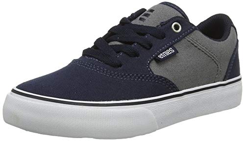 ETNAB|#Etnies Kids Blitz Zapatillas de Skateboard Unisex Niños, Azul (407-Navy/Grey 407), 37.5 EU