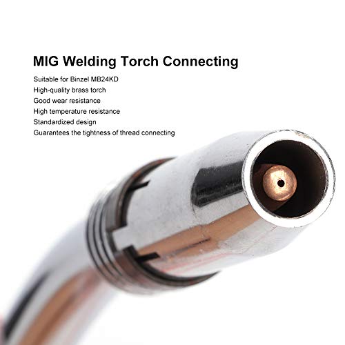 FTVOGUE Tocha de solda 24KD com pescoço de cisne MIG para binzel Abicor estilo W bocal 9 mm aço inox
