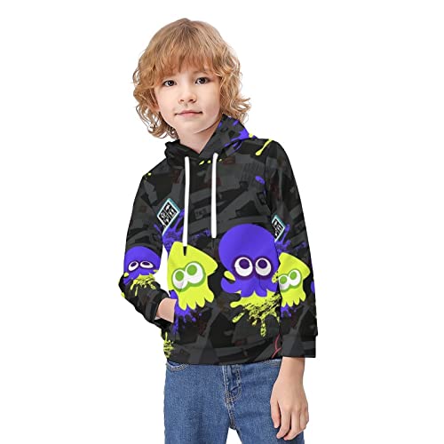 スプラトゥーン スウェット 青少年 プルオーバー フード付き