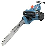 SENIX Electric Chainsaw, 14' Corded Chainsaw,10 Amp Chain Saw for Wood Cutting, Tree Trimming, Garden Tool for Pruning, Branch Cutting, Yard, Fathers Day Gift for Men,Gardener, CSE10-L
