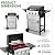 LMNOCHM Propane Grill with Folding Side Tables, 3-Burner Gas Grill with Full-Size Grease Tray and Removable Grease Cup, 30,000 BTU BBQ Grill with Wheels for Outdoor Cooking