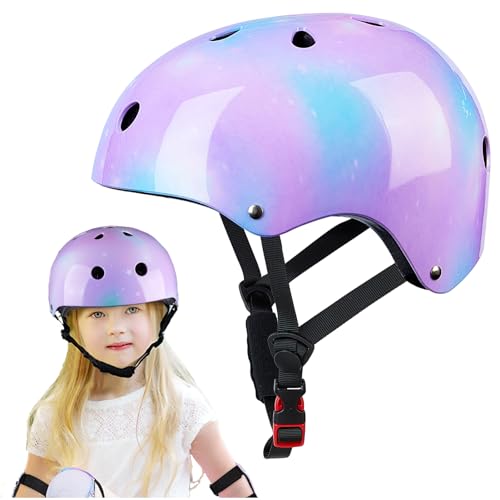 Casco Bicicleta Niños Casco de Ciclismo para Niños Ajustable Casco Infantil Patinete Rollerskate de 3 a 8 Años Protecciones para Múltiples Deportes