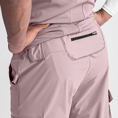 Boomlemon Mens Slim Cargo Jogger Pants Lightweight Workout Track Pants Athletic Gym Running Sweatpants With Pockets(Pink Xs) #TOP3