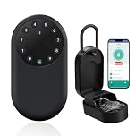 SEPOX Smart Key Lockbox, Portable & Outdoor Wall Mounted Key Safe with Bluetooth & App Control – Weatherproof Aluminum, Anti-Peep Keypad,Removable Shackle,for Airbnb,Office,Home,Garage,Guest Access