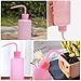 FOMIYES 6pcs 250ml Pink Plastic Eyelash Cleaning Bottles with Bent Nozzle, Squeeze Bottles for Eyelashes Washing and Plant Watering, Refillable Beauty and Personal Care Tools