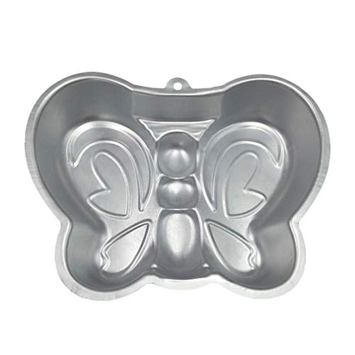 Image of Ulalaza Butterfly Cake Pan 3D Aluminum Cake Mould Wedding Christmas Birthday Cake Baking Pan