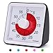 Yunbaoit - Temporizador analógico visual, cuenta atrás silencioso, herramienta de gestión del tiempo para niños y adultos (negro)