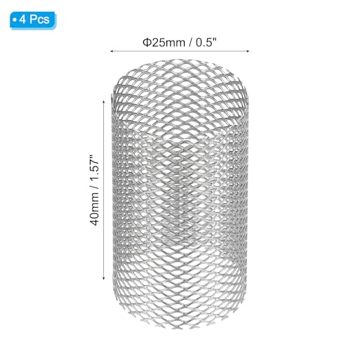 Image of PATIKIL 4 Pcs 25mm OD Strainer Mesh, 40mm H Screen Y Shaped Strainer Filter Valve Mesh Screen 304 Stainless Steel Strainer Mesh for Debris Pump Water Oil Separation