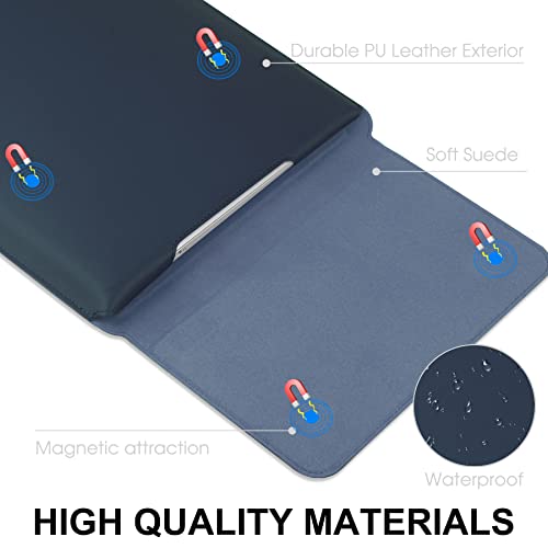 HoYiXi 15 16 Inch Laptop Sleeve Case Leather Bag for MacBook Pro 16 2021 & 2019/ASUS Vivobook 15/HUAWEI MateBook D15/HP 15.6" PC/MacBook Pro 15/Surface Laptop 3/Dell Inspiron 15/Lenovo IdeaPad - Image 3