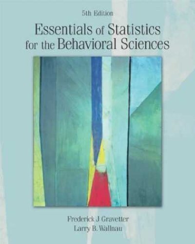 Essentials of Statistics for the Behavioral Sciences 5th edition: J.K ...