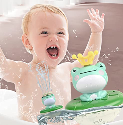 Cute Frog Bath Toys For Toddlers 1-3, Electric Spray Water Baby Bath Toy, 4-In-1 Bathtub Toys, Water Toy Gifts For Infants 6-12 Months, Boys Girls Aged 3 4 5 6 7 #TOP2