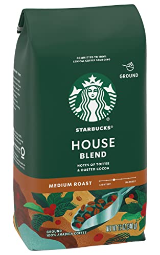 Image of Starbucks House Blend Medium Roast Ground Coffee 12 ounce Bags (Pack of 3)