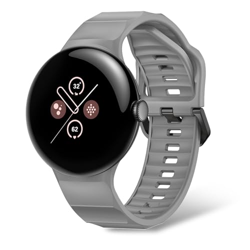 [YANMONGI] Google Pixel Watch 4 45mm �p �o���h �V���R���� �����x���g �ʋC �_�炩�� �h�� �y�� �ϏՌ� �h�� �j�����p�i�O���[�j