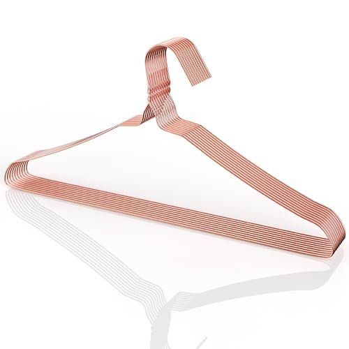 Mr. Pen- Metal Wire Hangers, 10 Pack, Rose Gold, Slim and Space-Saving Clothes Hangers, Durable for Closet Organization and Garment Storage