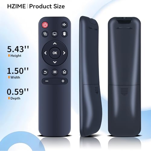 HZIME Ersatzfernbedienung Passend für Nonete/CINEMAGE/Alwtniet/Salange/XGODY/DreamFair Global Verison HY300Pro/HY320（HY320 pro/HY320mini/HY300/NT20 /NT30/HY200/HY260/HY350/HY400, AGIMA X1 Beamer