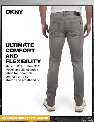 Image of DKNY Men's Skinny Jeans - Premium Soft Stretch Denim Pants | Skinny Fit Jeans for Men