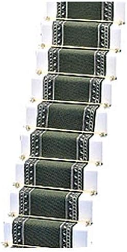 Melody Jane Dolls House Woven Stair Carpet Runner Olive Green 1:12 Flooring