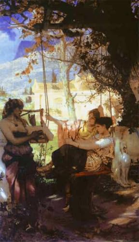 Impression Artistique de Prestige Siemiradzki - Toile Murale Chanson d'une esclave 60x90