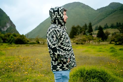 Image of Handmade Alpaca Sweater for Men or Women, Vibrant Colors, Soft and Hypoallergenic, Crafted by Otavalenos Artisans in Ecuador.