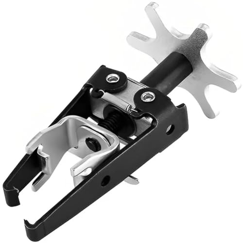 Tassteen 1 PCS Engine Overhead Valve Spring Compressor Valve Remover Installer Tool Black & Silver Plastic+Metal Valve Spring Keeper Tool