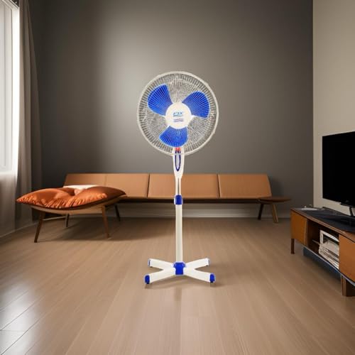 Ventilador Coluna Pedestal 40cm Branco Fix 110v 1,30m Forte