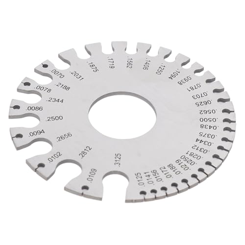 RASTKY Jauge de Fil Jauge de Tôle en Acier Inoxydable pour des Mesures Faciles et Rapides Convient au Soudage et au Traitement Conception Légère et Compacte