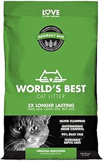 Worlds Best Cat Litter 14lb (6.35kg) Original Unscented