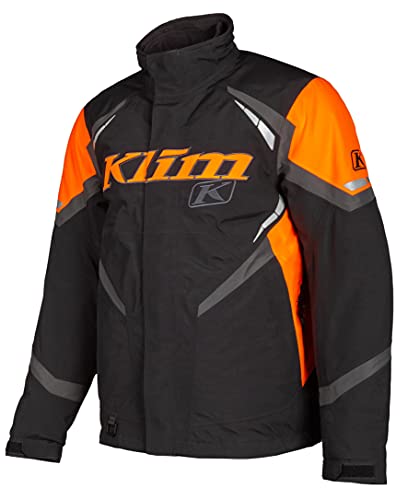 KLIM Keweenaw Winter Snowmobile Jacket Men's Medium Black - Strike Orange