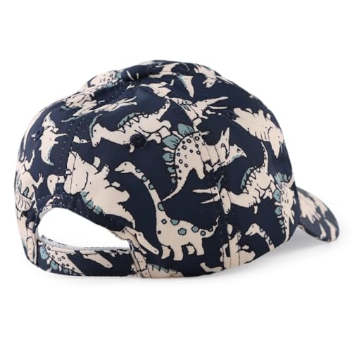 JANGANNSA Dinosaur Boys Girls Caps Embroidery Baby Baseball Caps Cotton Infant Toddler Kids Hat Spring Summer Autumn 2-6Y (Navy, 6-24 Months) - Thumbnail 2