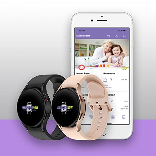 Assistance Now Fall Detection Medical Alert Smart Watch For Seniors, 40Mm Samsung Galaxy Watch5 Includes One Year Professional Safety Monitoring Plan, Unlimited Voice, Data, App Use And Fall Detection #TOP1
