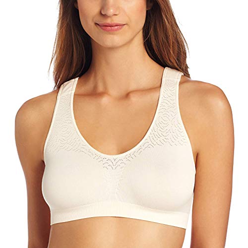 Image of Bali Women's Microfiber Bralette Pack, Comfort Revolution Seamless T-Shirt Bra, Crop Top Bralette, 2-Pack